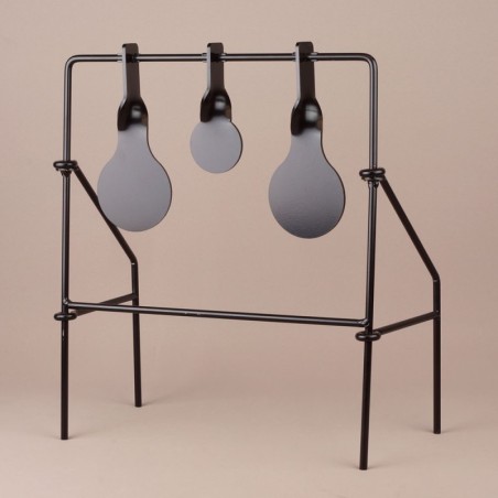 Cible rotative 3 objectifs avec support